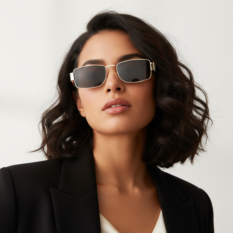 Lentes de sol - Mallorca. Negro.dorado.