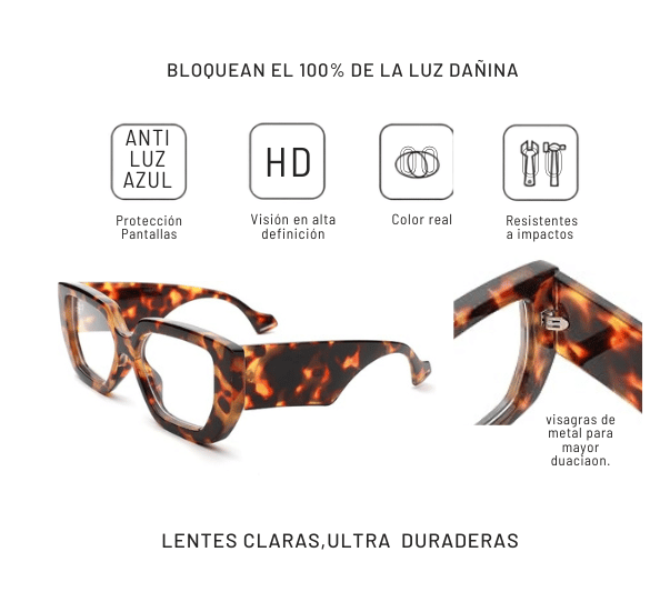 Lentes de anti luz azul XXL.