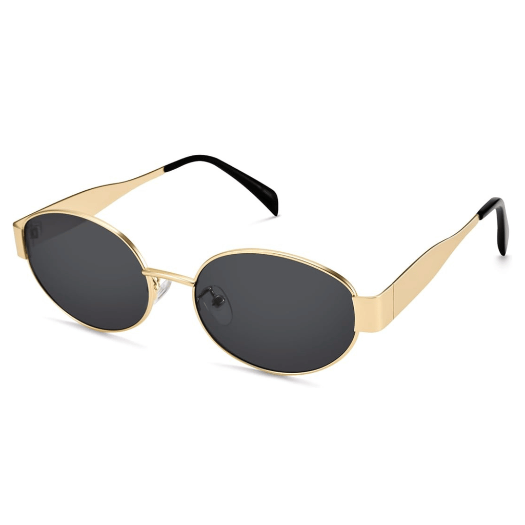 Lentes de sol - celine2 negro y dorado.