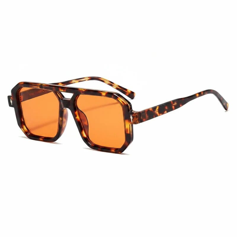 Lentes aviador naranja.