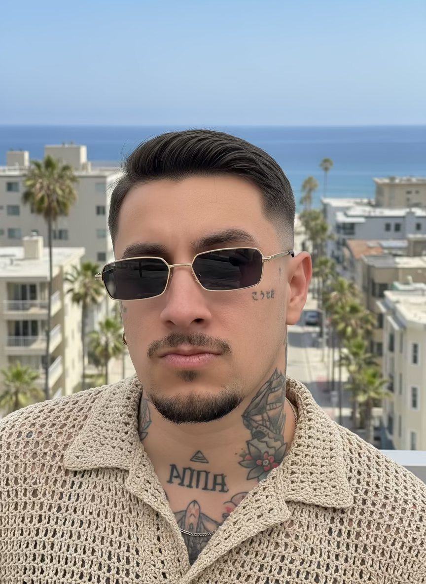 Lentes de sol - Miami. black gold.