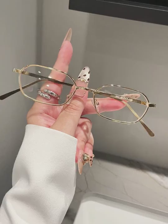 Lentes de anti luza azul. Hexagonal.